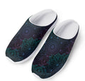 Purple And Teal Mandala Print Mesh Casual Shoes