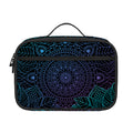 Purple And Teal Mandala Print Portable Lunch Bag
