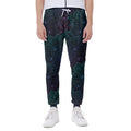 Purple And Teal Mandala Print Joggers