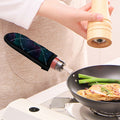 Purple And Teal Mandala Print Skillet Handle Cover