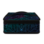 Purple And Teal Mandala Print Small Lunch Bag