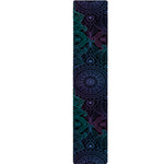 Purple And Teal Mandala Print Table Runner