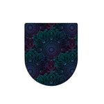 Purple And Teal Mandala Print Toilet Lid Cover