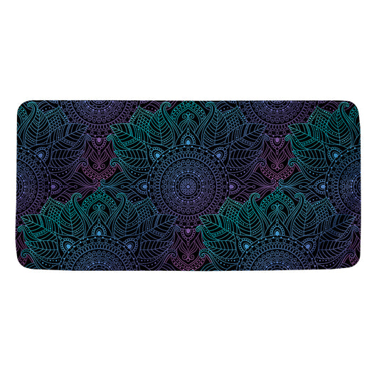 Purple And Teal Mandala Print Towel