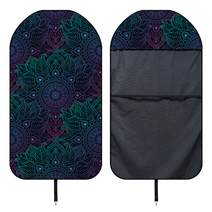 Purple And Teal Mandala Print Waterproof Car Seat Cover