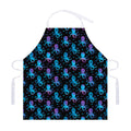 Purple And Teal Octopus Pattern Print Adjustable Apron