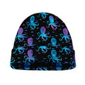 Purple And Teal Octopus Pattern Print Beanie