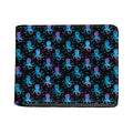 Purple And Teal Octopus Pattern Print Bifold Wallet
