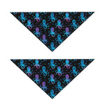 Purple And Teal Octopus Pattern Print Dog Bandana