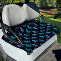 Purple And Teal Octopus Pattern Print Golf Cart Seat Cover