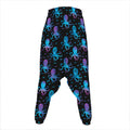 Purple And Teal Octopus Pattern Print Hammer Pants