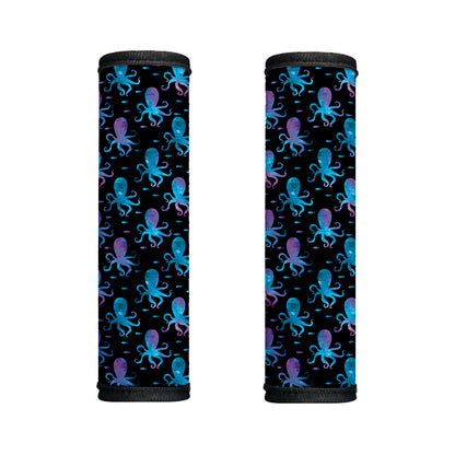 Purple And Teal Octopus Pattern Print Handle Covers