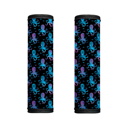 Purple And Teal Octopus Pattern Print Handle Covers