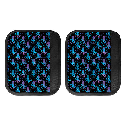 Purple And Teal Octopus Pattern Print Handle Covers