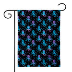 Purple And Teal Octopus Pattern Print House Flag