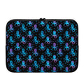 Purple And Teal Octopus Pattern Print Laptop Sleeve