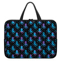 Purple And Teal Octopus Pattern Print Laptop Sleeve With Handle