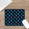 Purple And Teal Octopus Pattern Print Mouse Pad