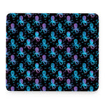Purple And Teal Octopus Pattern Print Mouse Pad