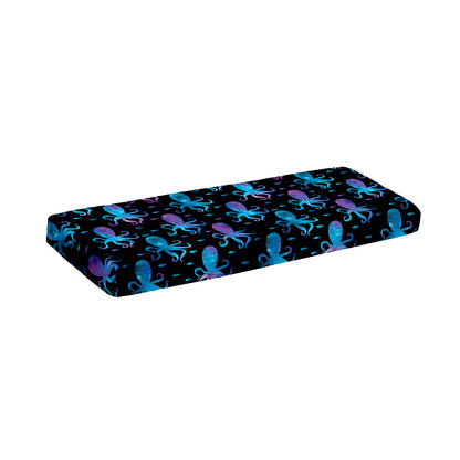 Purple And Teal Octopus Pattern Print Piano Keyboard Cover