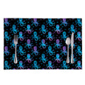 Purple And Teal Octopus Pattern Print Placemat