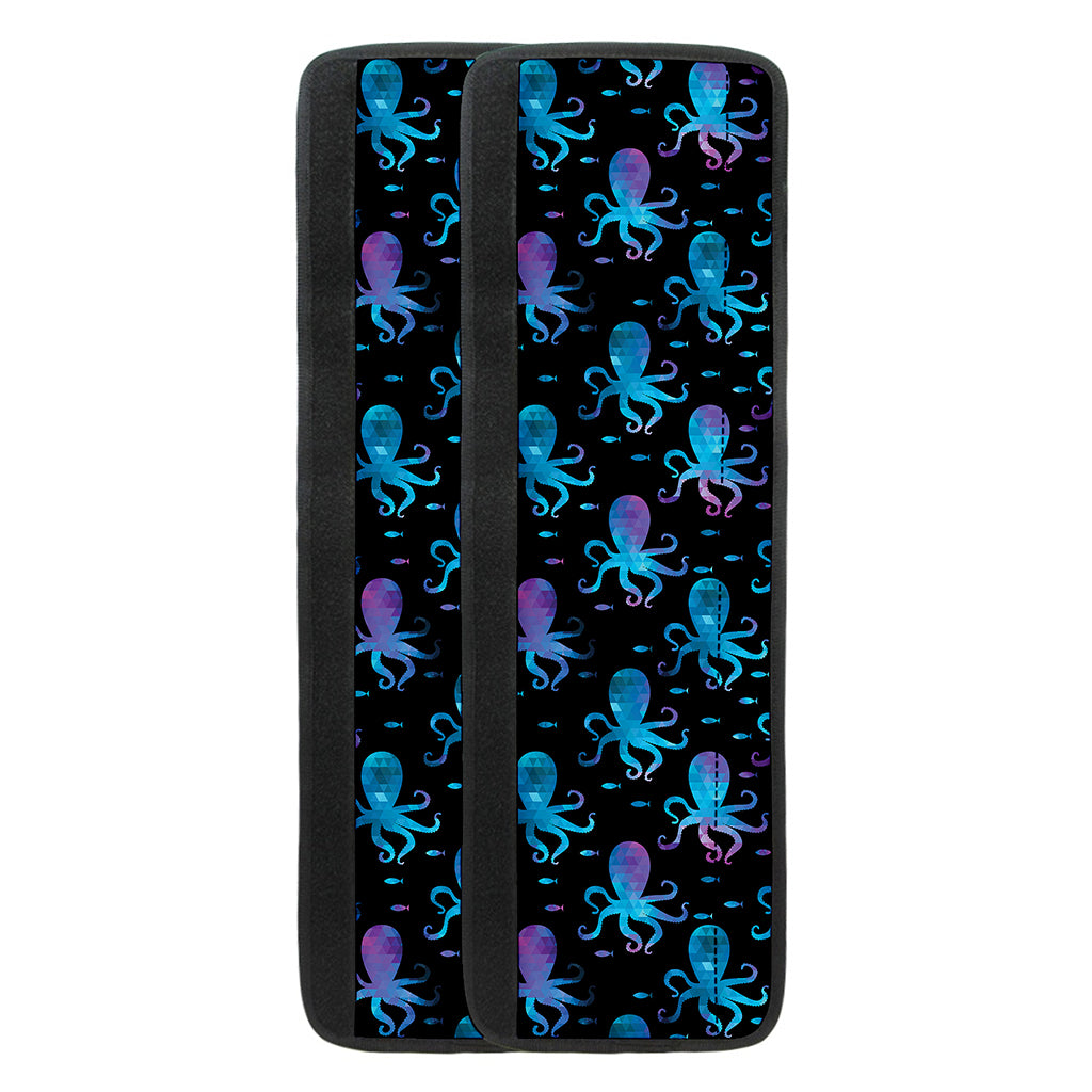 Purple And Teal Octopus Pattern Print Refrigerator Handle Covers