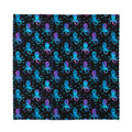 Purple And Teal Octopus Pattern Print Silk Bandana