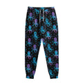 Purple And Teal Octopus Pattern Print Sweatpants