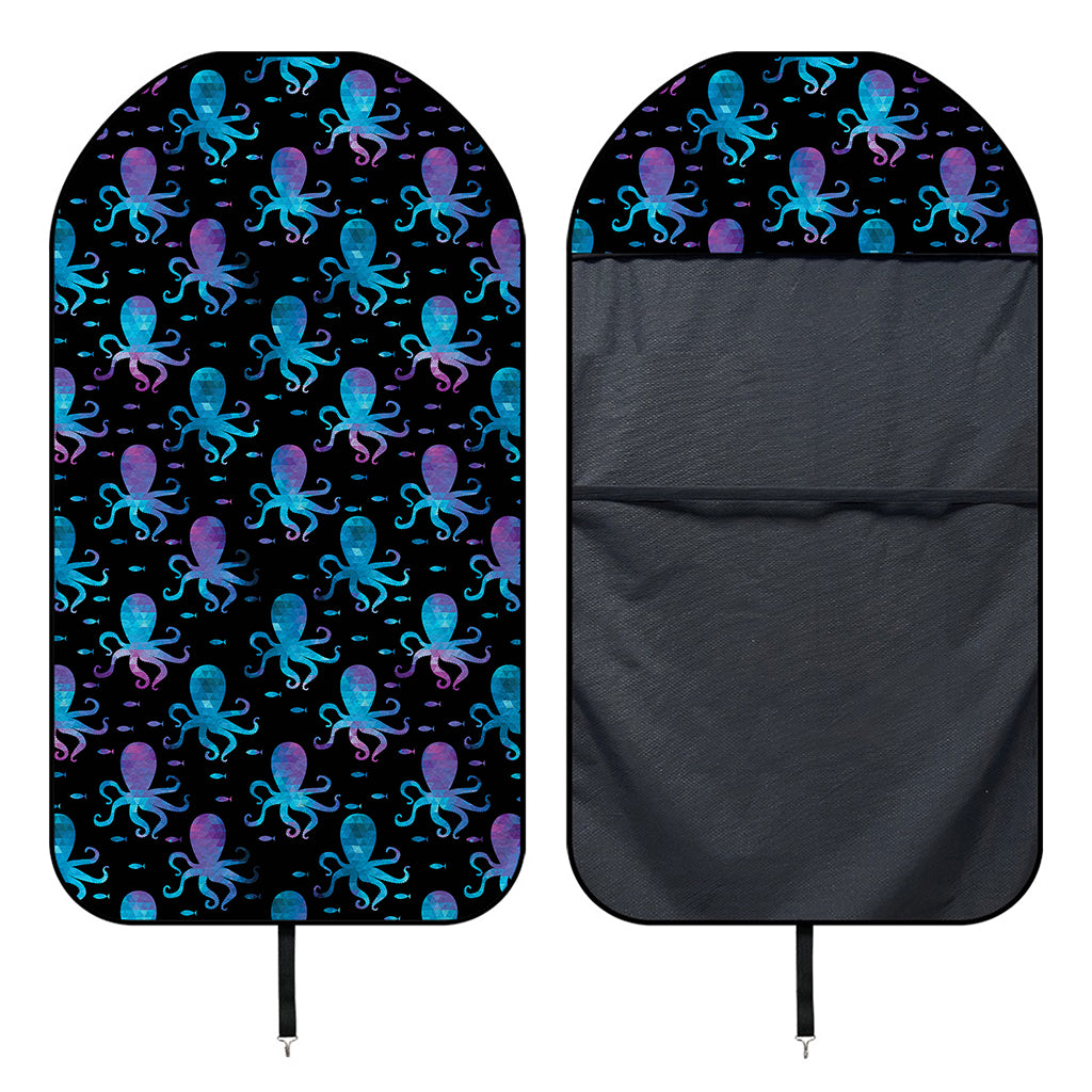 Purple And Teal Octopus Pattern Print Waterproof Car Seat Cover
