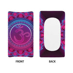 Purple And Teal Om Mandala Print Changing Pad Cover