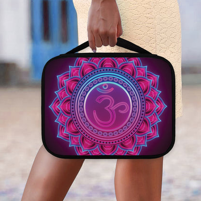 Purple And Teal Om Mandala Print Classic Bible Case