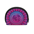 Purple And Teal Om Mandala Print Coin Purse