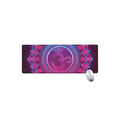 Purple And Teal Om Mandala Print Extended Mouse Pad