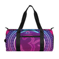Purple And Teal Om Mandala Print Gym Bag