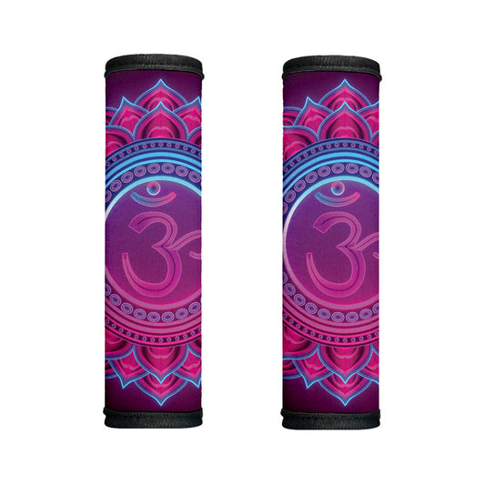 Purple And Teal Om Mandala Print Handle Covers