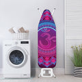 Purple And Teal Om Mandala Print Ironing Board Cover
