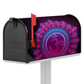 Purple And Teal Om Mandala Print Mailbox Cover