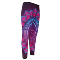 Purple And Teal Om Mandala Print Men's Compression Pants