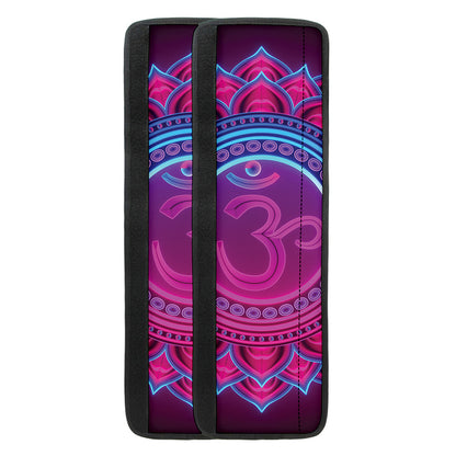 Purple And Teal Om Mandala Print Refrigerator Handle Covers