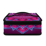 Purple And Teal Om Mandala Print Small Lunch Bag