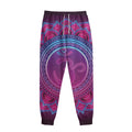 Purple And Teal Om Mandala Print Sweatpants