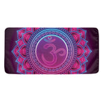 Purple And Teal Om Mandala Print Towel