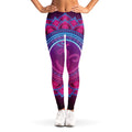 Purple And Teal Om Mandala Print Women's Leggings