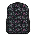 Purple And Teal Skull Pattern Print Casual Backpack