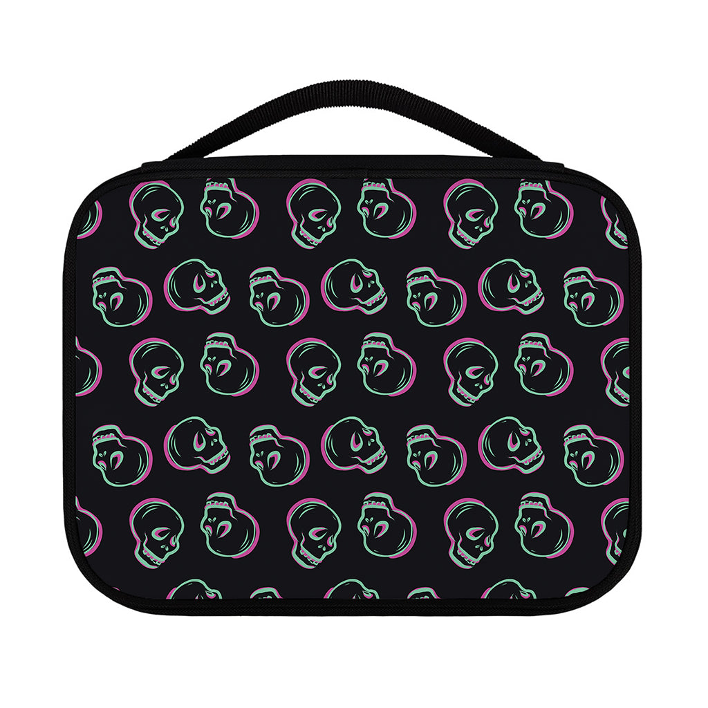 Purple And Teal Skull Pattern Print Classic Bible Case