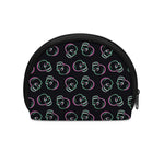 Purple And Teal Skull Pattern Print Coin Purse