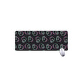 Purple And Teal Skull Pattern Print Extended Mouse Pad