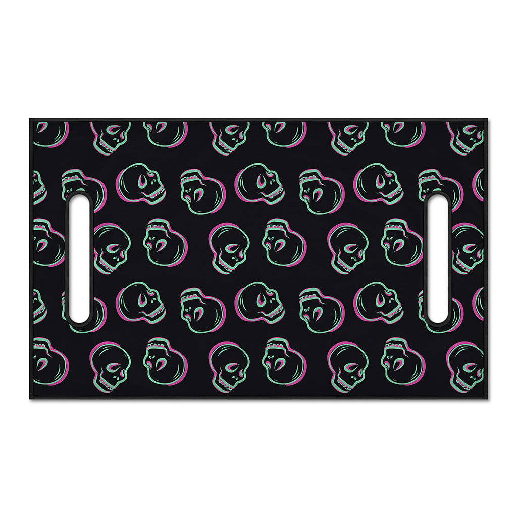 Purple And Teal Skull Pattern Print Golf Cart Seat Cover