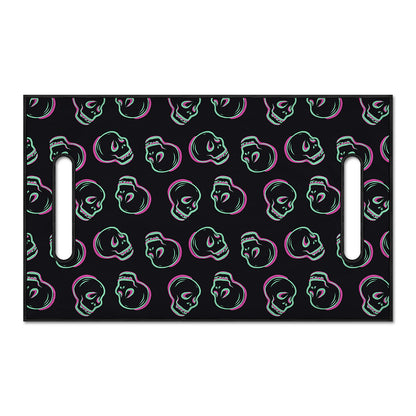 Purple And Teal Skull Pattern Print Golf Cart Seat Cover