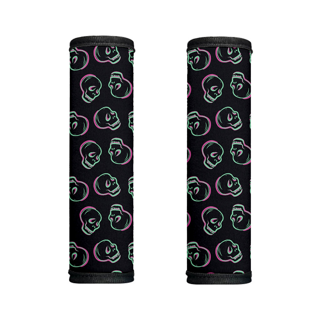 Purple And Teal Skull Pattern Print Handle Covers